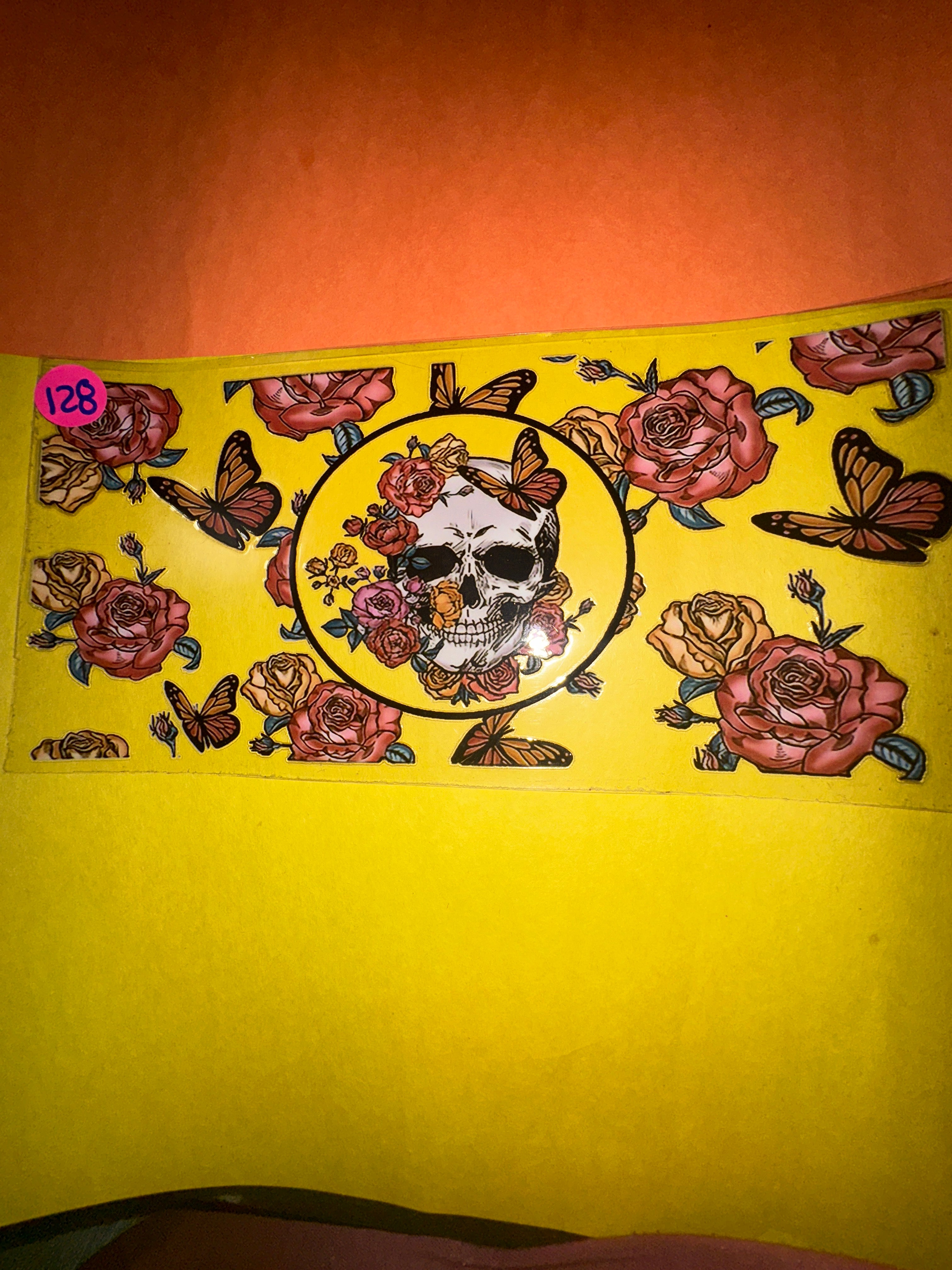Butterflies skull #128