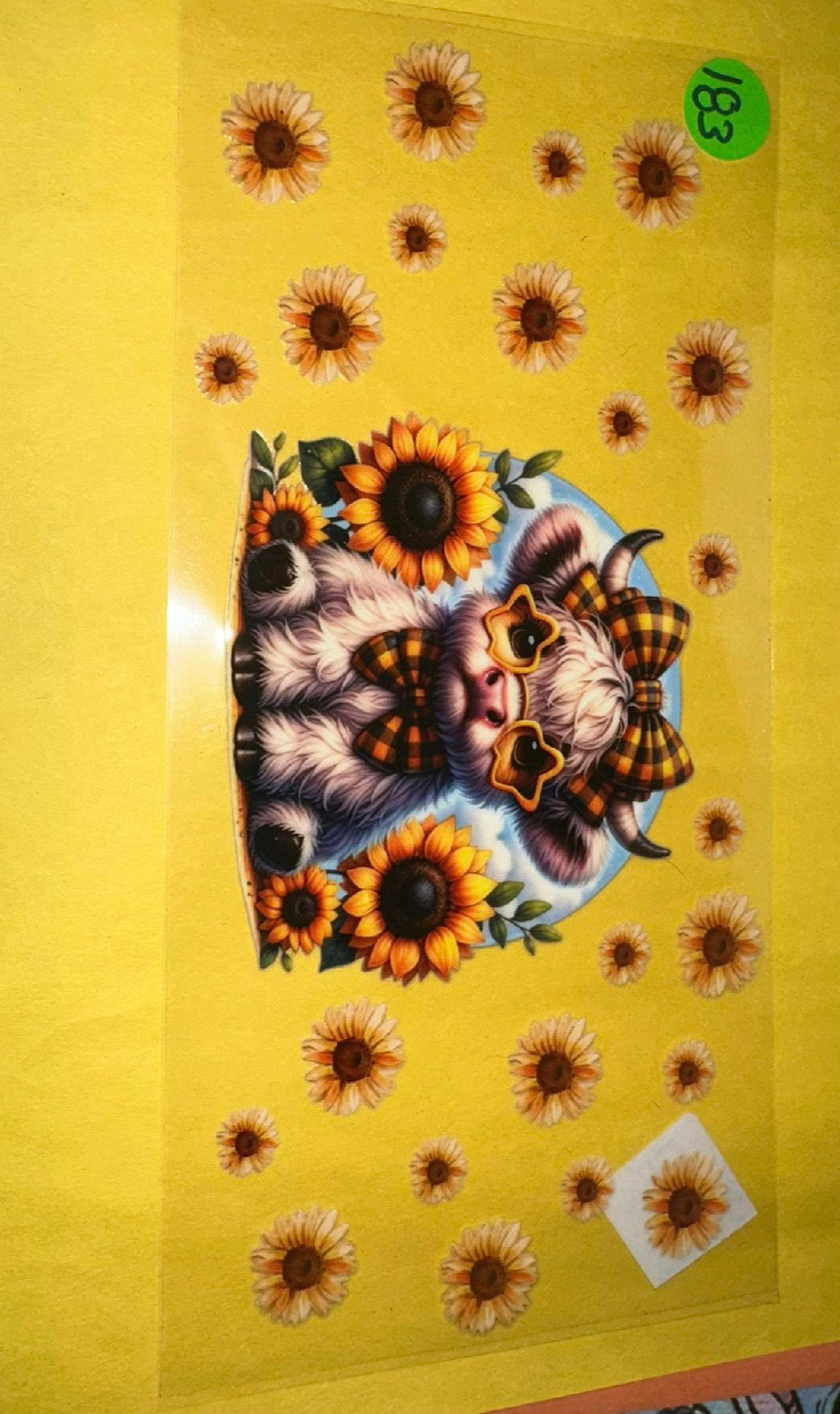 Sunflower  Cow #182