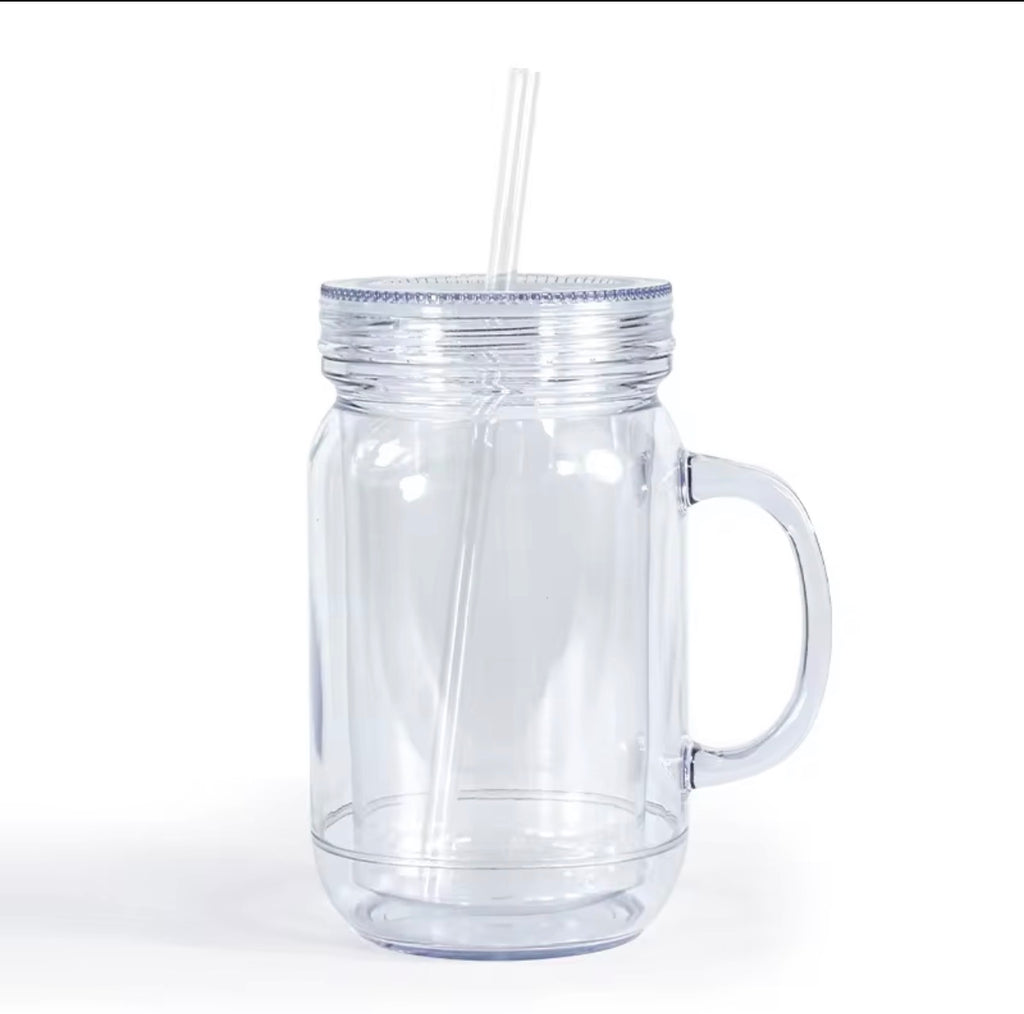 Customize a 20oz Mason Jar Snow Globe Cup