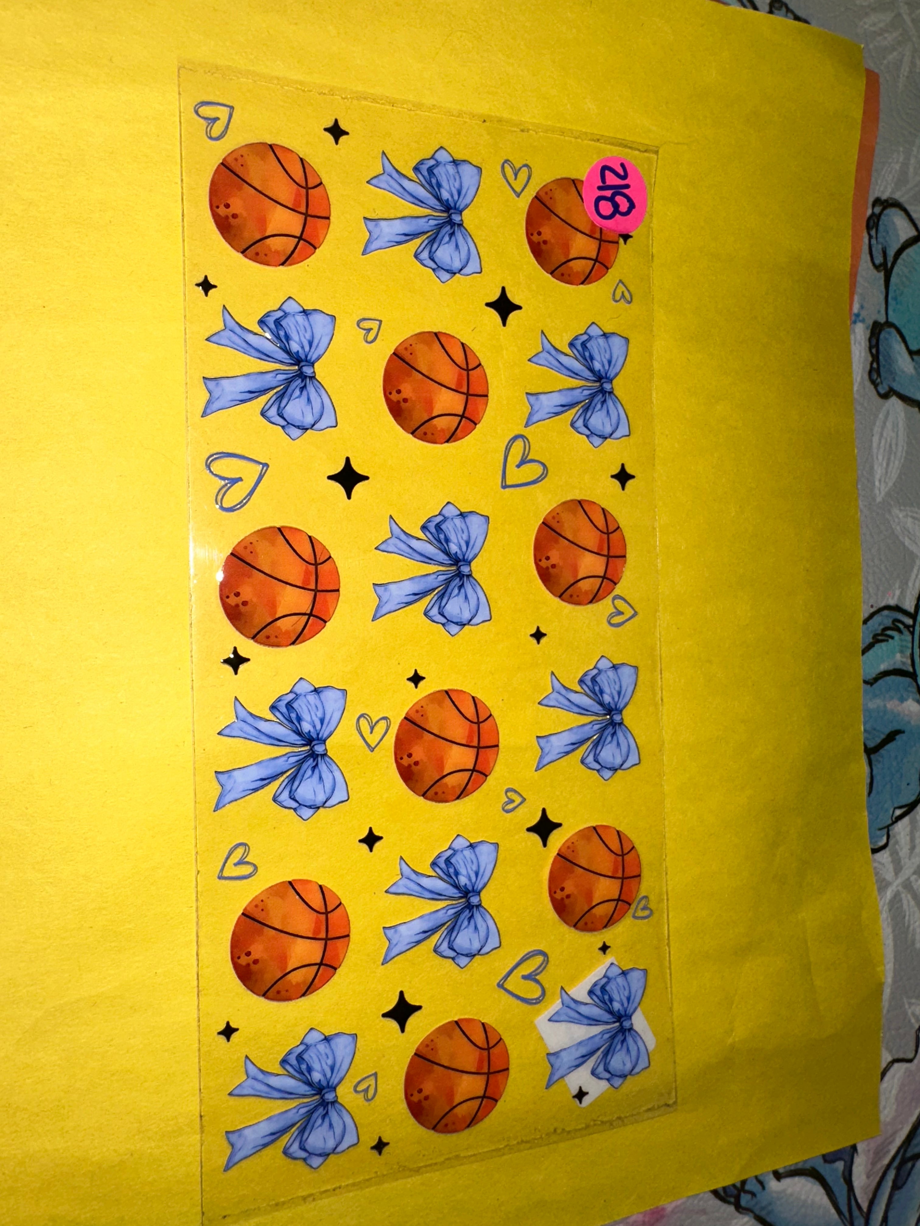 Basketball Bows#218