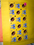 Football blue Bows #222