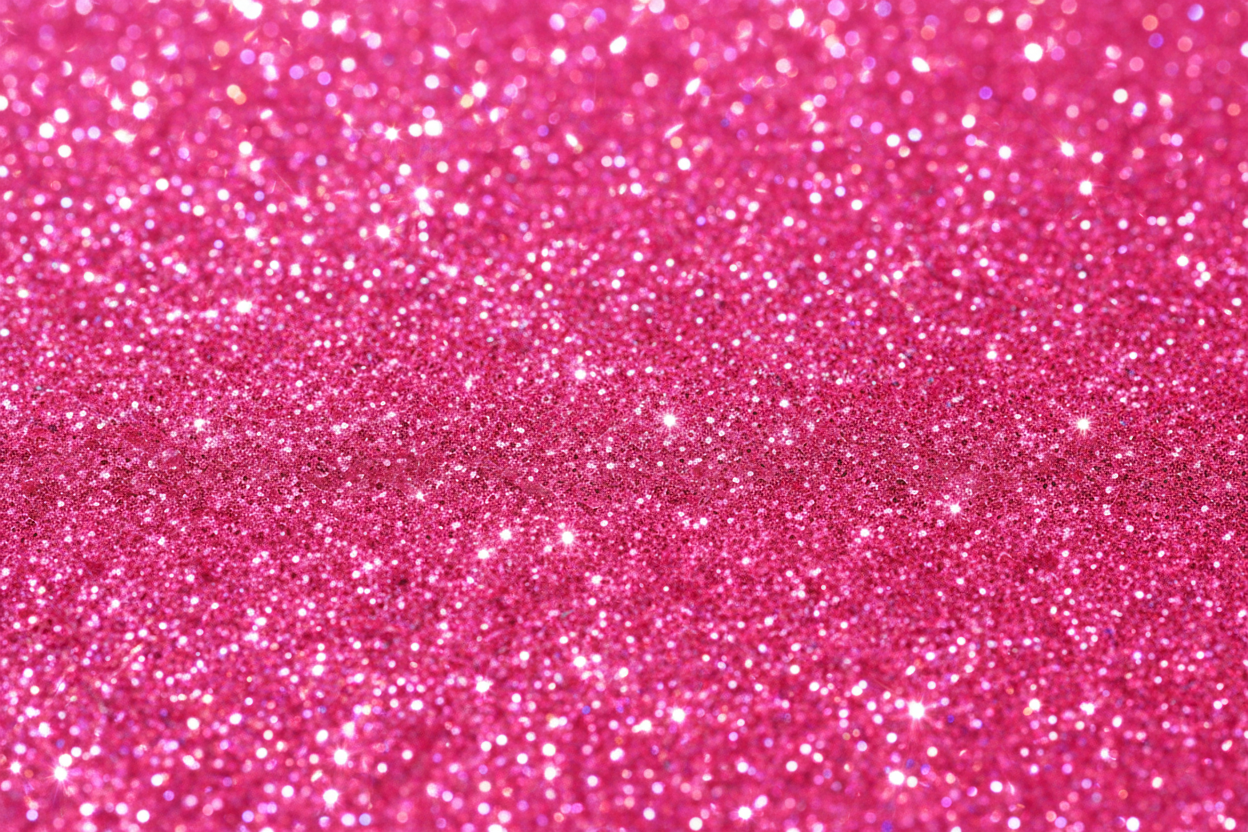 Super sparkly bright pink 